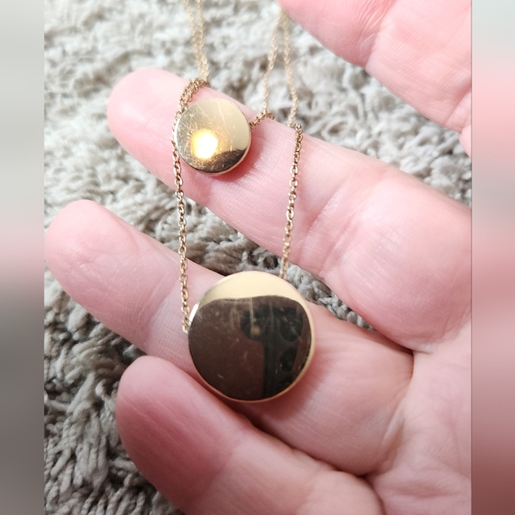 Women's Gold-Tone Coin Necklace - A New Day - Picture 5 of 9